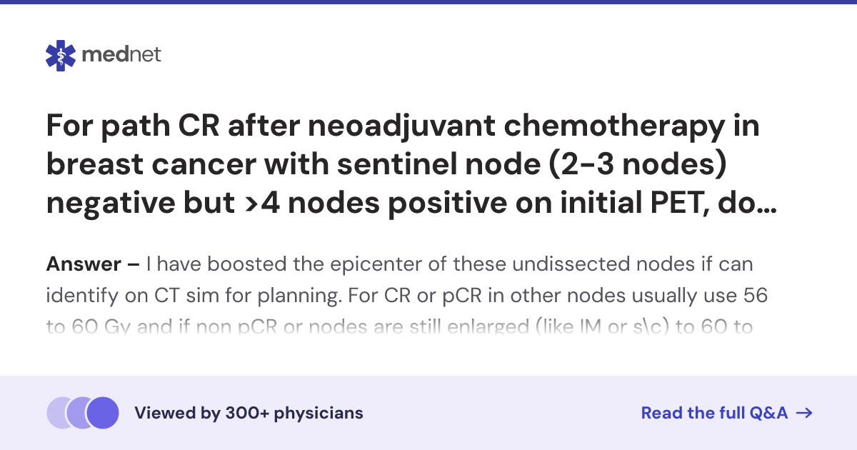 For path CR after neoadjuvant chemotherapy in breast cancer with ...