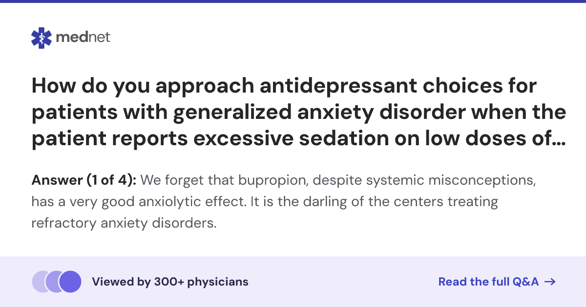 How do you approach antidepressant choices for patients with ...
