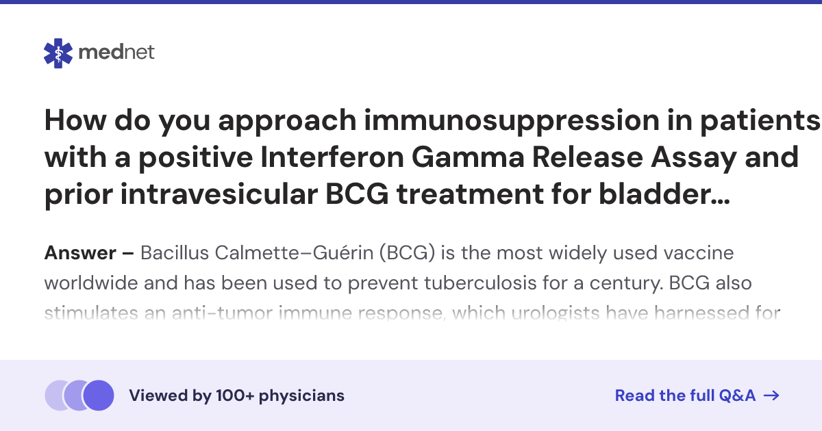 How do you approach immunosuppression in patients with a positive ...