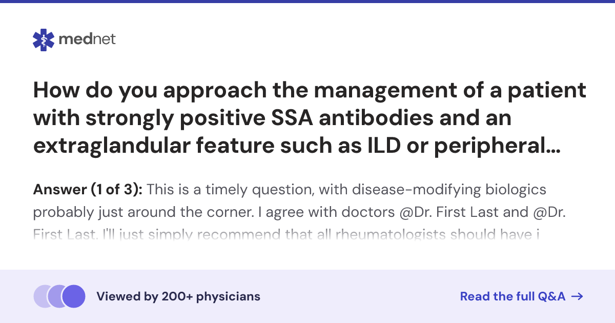 How do you approach the management of a patient with strongly positive ...