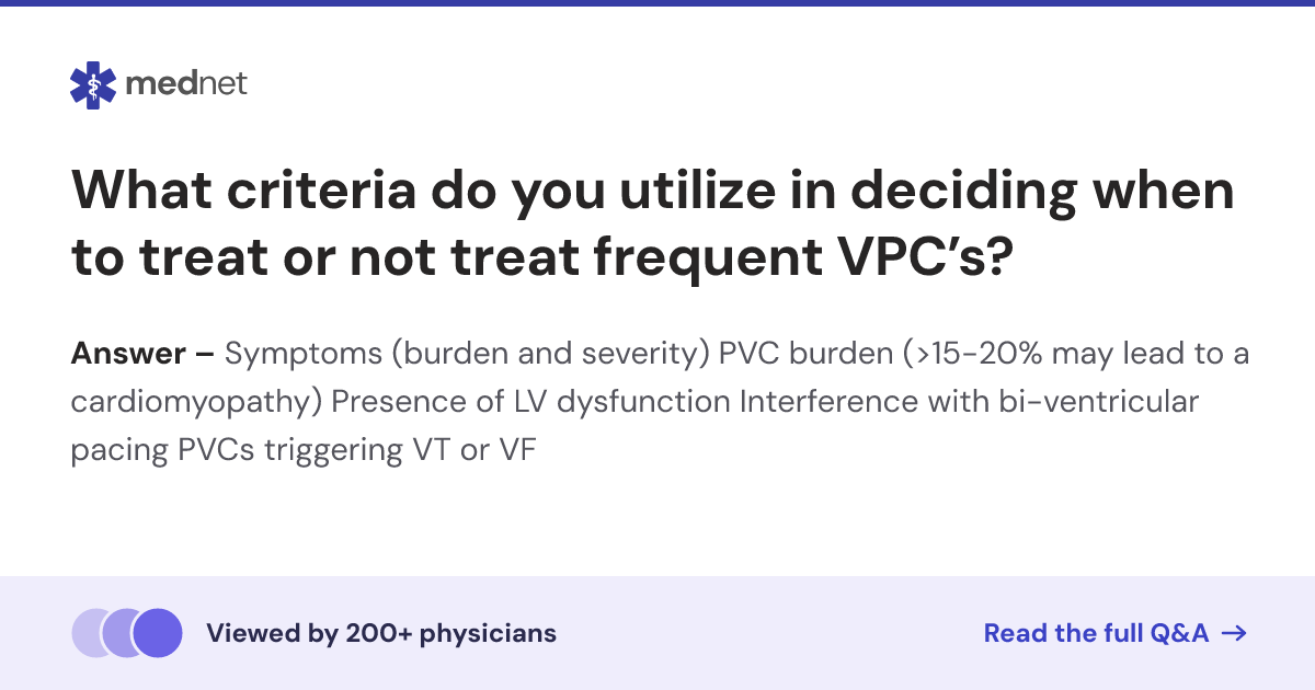What criteria do you utilize in deciding when to treat or not treat ...