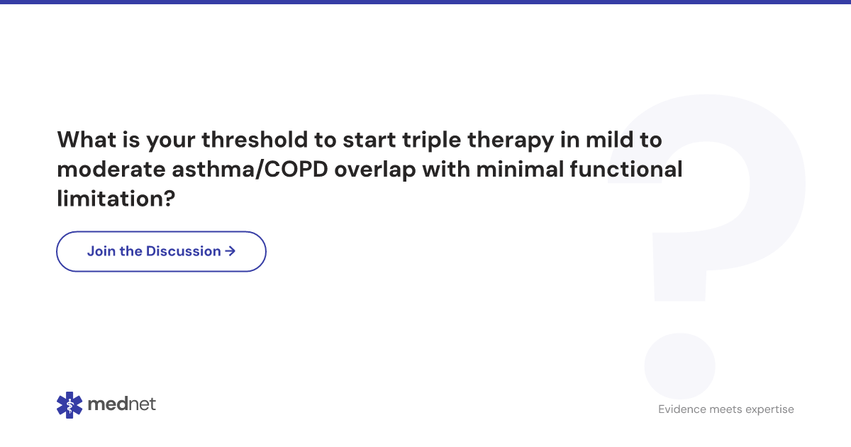 What is your threshold to start triple therapy in mild to moderate ...