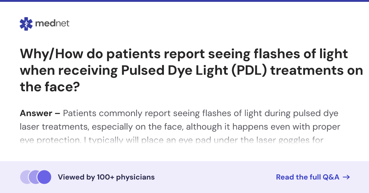 Why/How do patients report seeing flashes of light when receiving ...